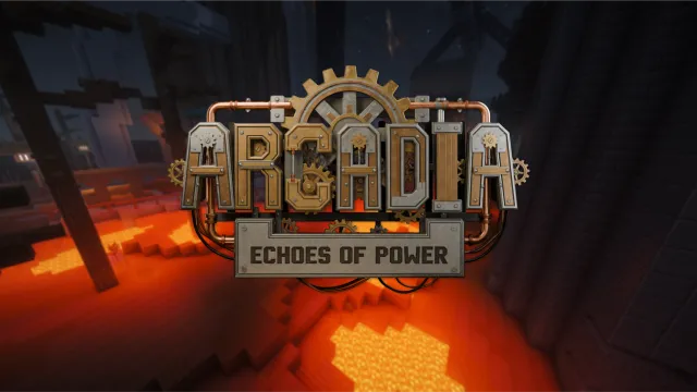 Logo d'Arcadia avec fond