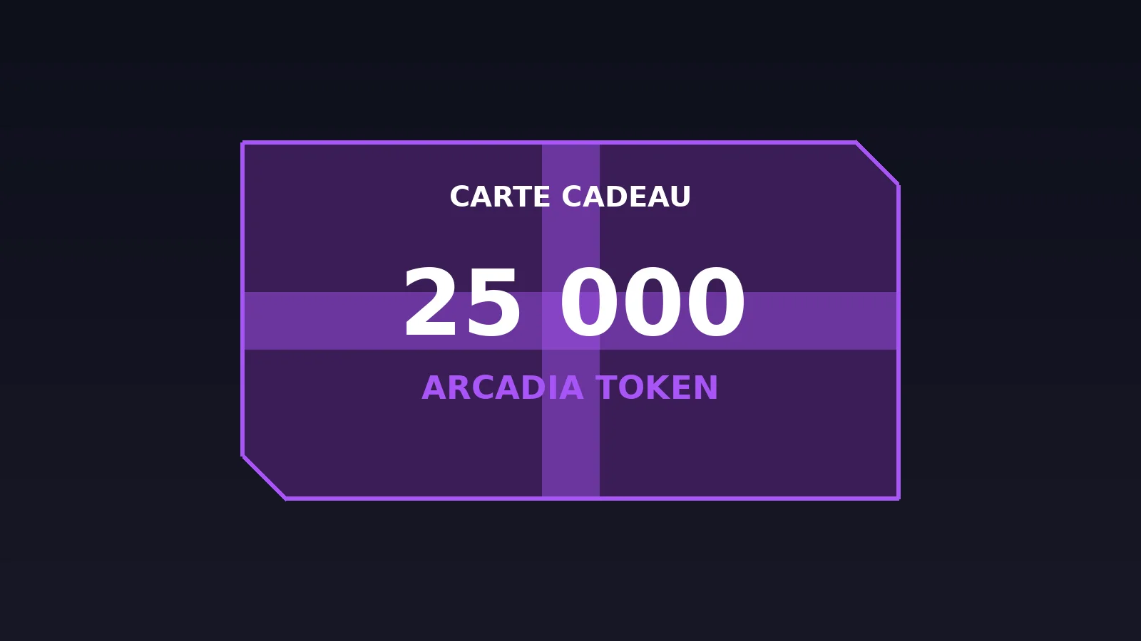 Carte cadeau 25 000 tokens