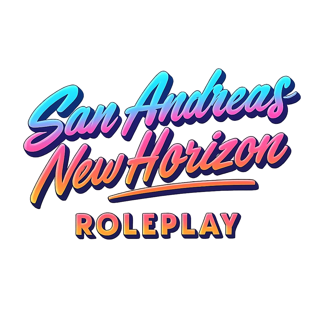 Logo San Andreas New Horizon — serveur GTA V FiveM RolePlay sérieux (Serious RP, +18), partenaire d'Arcadia
