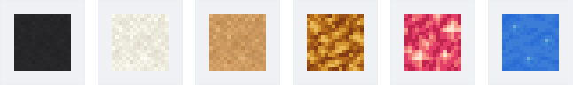 Sable noir, sable blanc, sable orange, pierre de soufre, bloc de quartz rose et champignon lumineux