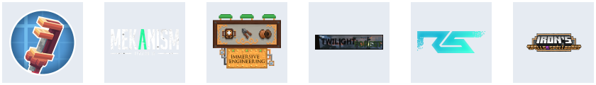 Quelques mods majeurs du pack: Create, Mekanism, Immersive Engineering, Twilight Forest, Refined Storage et Iron's Spells