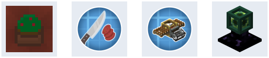 Botany Pots, Slice and Dice, Create Integrated Farming et Item Collectors