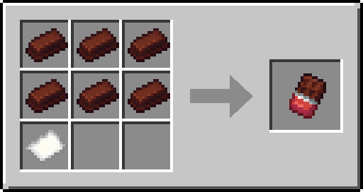 Recette de la grande tablette de chocolat noir: six tablettes de chocolat noir et une feuille de papier